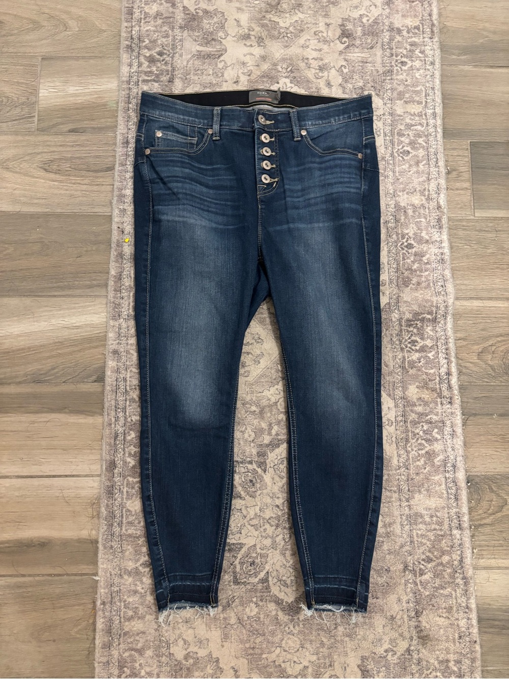 Torrid Buttonfly Bombshell Skinny Premium Stretch Elastic Waist Jeans Size 12XS